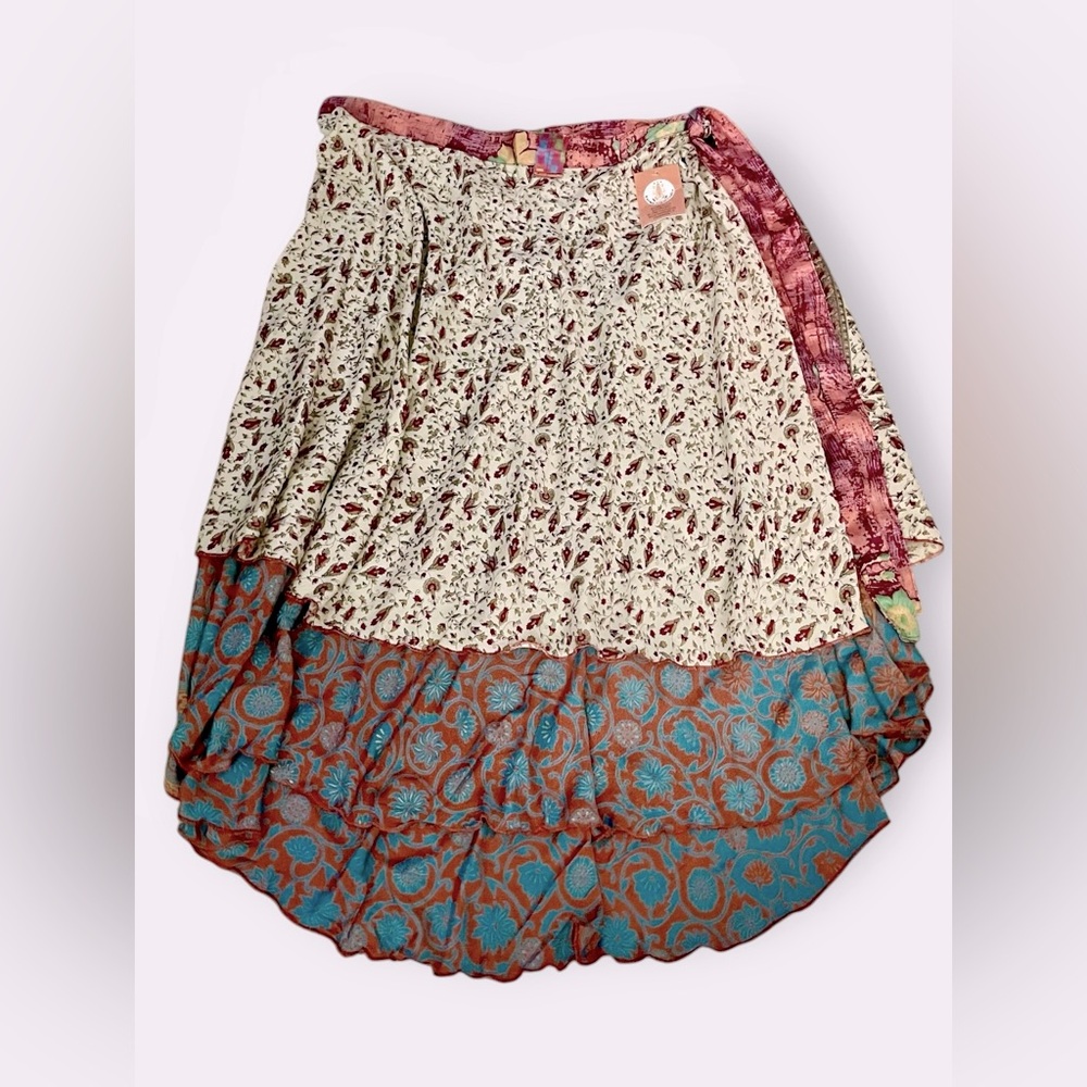 🆕NWT Karma Nepal Crafts reversible Saree - Picture 6 of 16